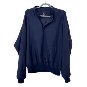 Zero Restriction Vintage Lightweight Windbreaker Navy Blue Mens Size Medium